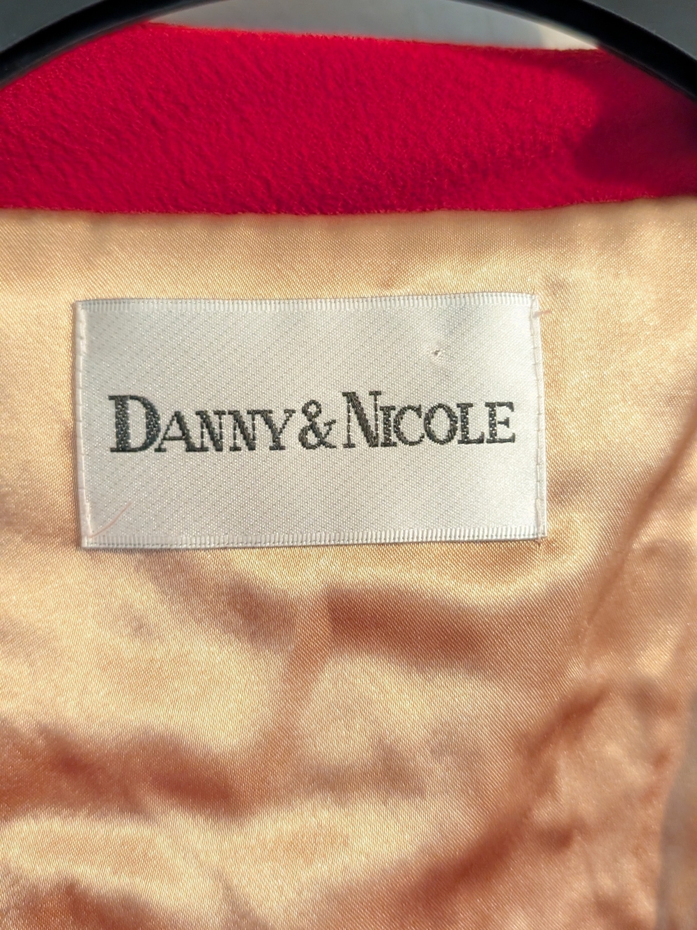 Danny & Nicole Red Double-Breasted Long Sleeve Dress - Picture 5 of 8